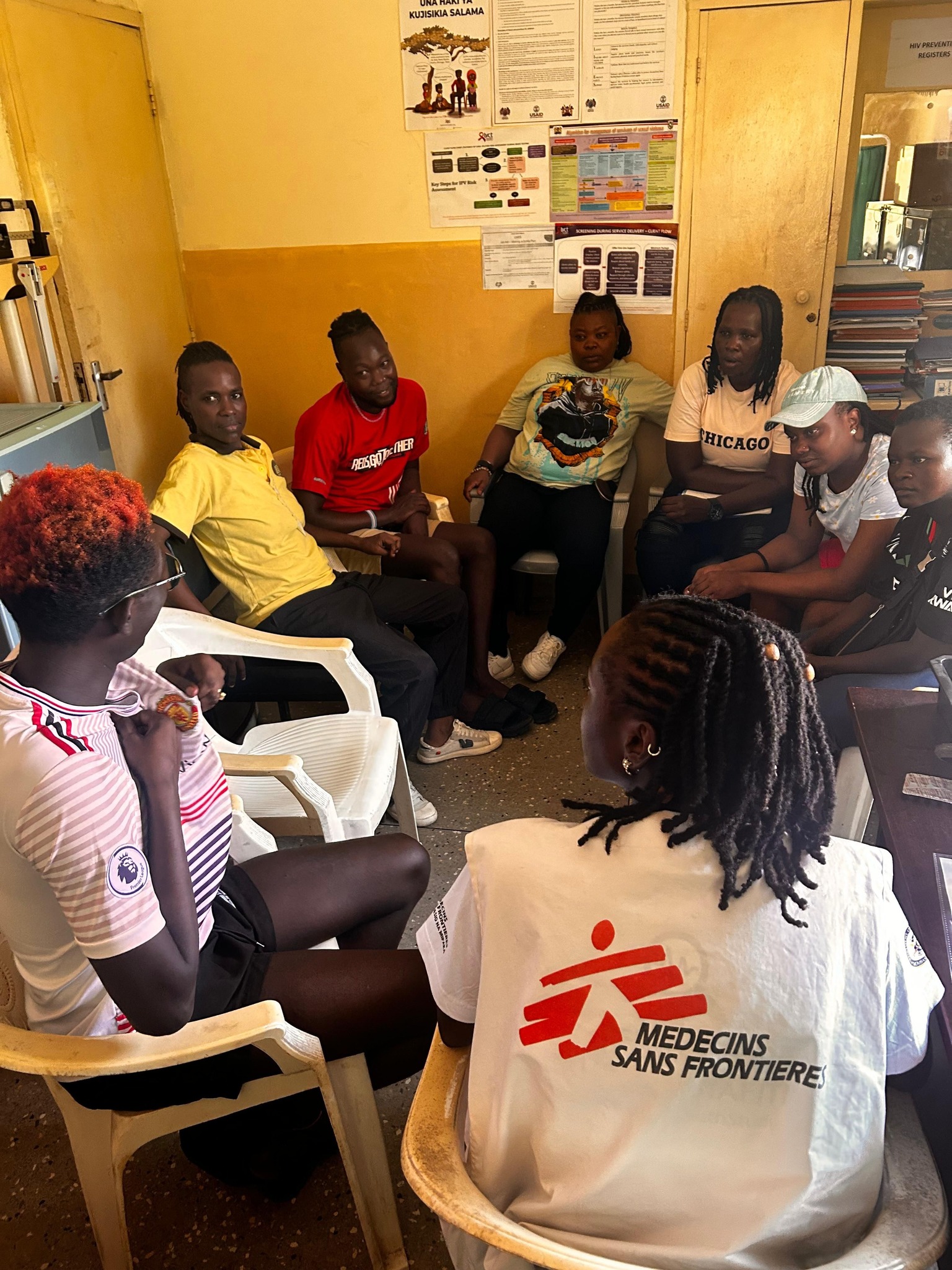 Mental health session with Doctors Without Borders